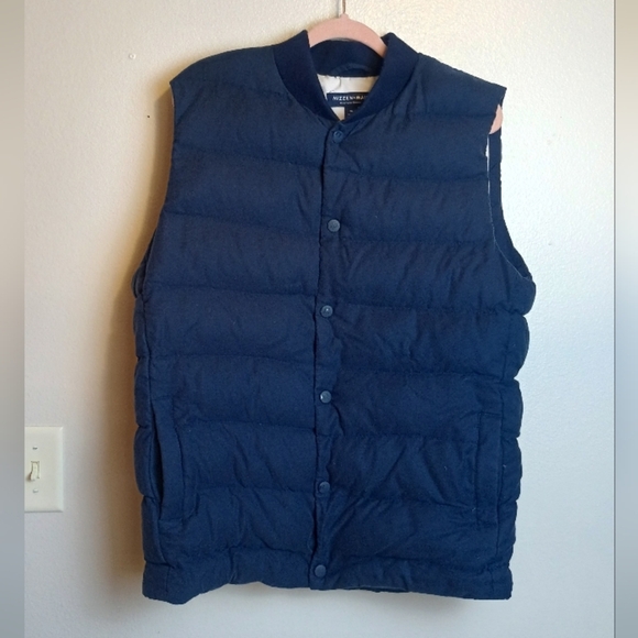 Mizzen Main Vest Mens XL Blue Aspen Quilted Puffer Insulated Outdoor Hiking